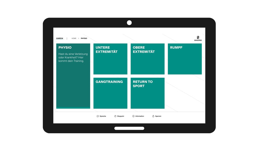 TOUCHSCREEN + PHYSIO REVOLUTION Sensopro Shop